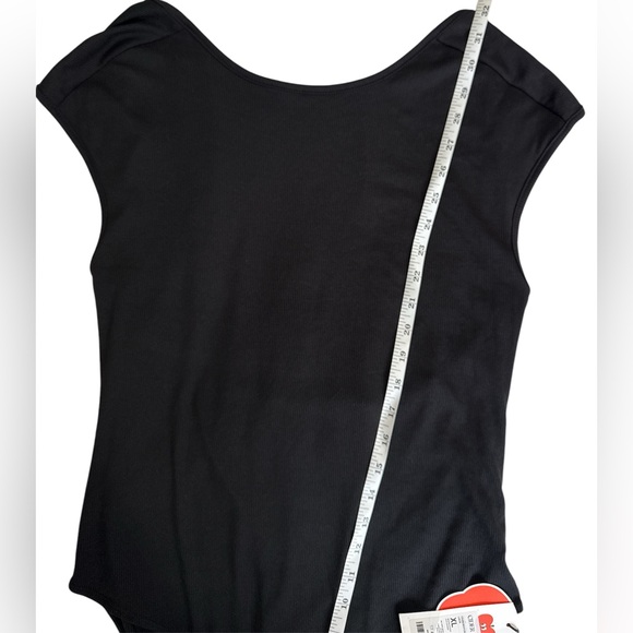 COPY - *NWT, Womens, Cider, High Neck Open Back Sleeveless Bodysuit, Black, Sz … - Picture 3 of 5